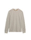 Pure Cotton 2-Tone Waffle Sweatshirt