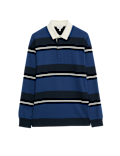 Pure Cotton Striped Rugby Shirt