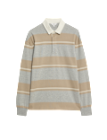Pure Cotton Striped Rugby Shirt