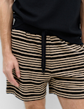 Cotton Rich Variegated Stripe Shorts
