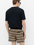 Cotton Rich Variegated Stripe Shorts