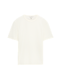 Relaxed Fit Cotton Blend Textured T-Shirt