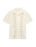 Pure Cotton Embroidered Short Sleeve Shirt