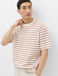 Cotton Rich Textured Breton T-Shirt