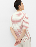 Cotton Rich Textured Breton T-Shirt