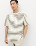 Cotton Rich Textured Breton T-Shirt