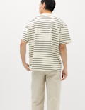 Cotton Rich Textured Breton T-Shirt