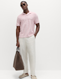 Relaxed Fit Pure Cotton Pique Polo Shirt
