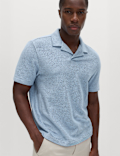 Relaxed Fit Pure Cotton Pique Polo Shirt