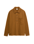 Pure Cotton Long Sleeve Polo Shirt