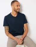 Pure Cotton V-Neck T-Shirt