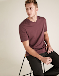 Pure Cotton V-Neck T-Shirt