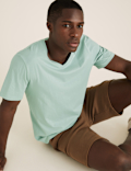 Pure Cotton V-Neck T-Shirt
