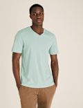 Pure Cotton V-Neck T-Shirt