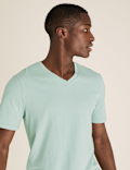 Pure Cotton V-Neck T-Shirt