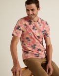 Pure Cotton Hawaiian Print T-Shirt