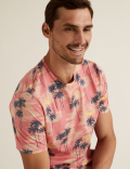 Pure Cotton Hawaiian Print T-Shirt