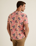 Pure Cotton Hawaiian Print T-Shirt