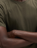 Pure Cotton Regular Fit Crew Neck T-Shirt