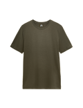 Pure Cotton Regular Fit Crew Neck T-Shirt