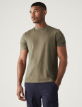Regular Fit Pure Cotton Crew Neck T-Shirt