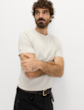 Pure Cotton Relaxed Fit Crew Neck T-Shirt