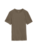 Pure Cotton Regular Fit Crew Neck T-Shirt