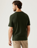 Regular Fit Pure Cotton Crew Neck T-Shirt