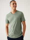 Pure Cotton V-Neck T-Shirt