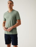 Pure Cotton V-Neck T-Shirt