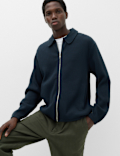 Pure Cotton Exploded Waffle Jacket