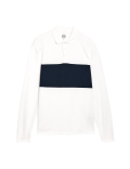 LS CHEST STRIPE PIQUE POLO