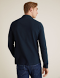Pure Cotton Long Sleeve Polo Shirt