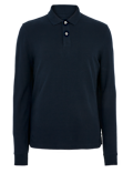 Pure Cotton Long Sleeve Polo Shirt
