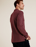 Pure Cotton Long Sleeve Polo Shirt
