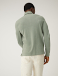Pure Cotton Long Sleeve Polo Shirt