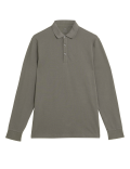 Pure Cotton Long Sleeve Polo Shirt