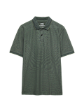 Cotton Rich Striped Short Sleeve Polo Shirt