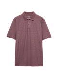 Cotton Rich Striped Short Sleeve Polo Shirt