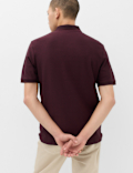 Cotton Rich Striped Short Sleeve Polo Shirt