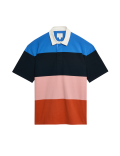 Oversized Pure Cotton Short Sleeve Rugby Shirt