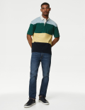 Oversized Pure Cotton Short Sleeve Rugby Shirt