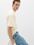Relaxed Fit Cotton Rich Crew Neck T-Shirt