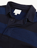Sycamore Pure Cotton Striped Rugby Shirt