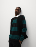 Pure Cotton Striped Rugby Shirt