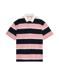 Oversized Pure Cotton Short Sleeve Rugby Shirt