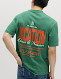 Pure Cotton Summer Vacation Slogan T shirt