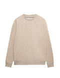 Cotton Rich Brushback Sweatshirt