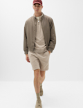 Cotton Rich Loopback Half Zip Sweatshirt