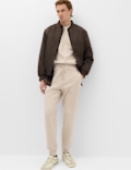 Cotton Rich Brushback Cuffed Joggers